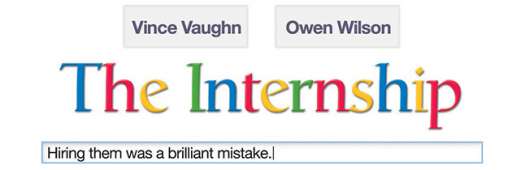 “The Internship” Earns Rare Homepage Placement On Google
