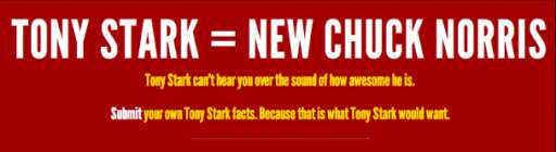 Fan Site Makes Tony Stark the New Chuck Norris