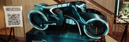 Tron Legacy: Theater Standees Use QR Codes