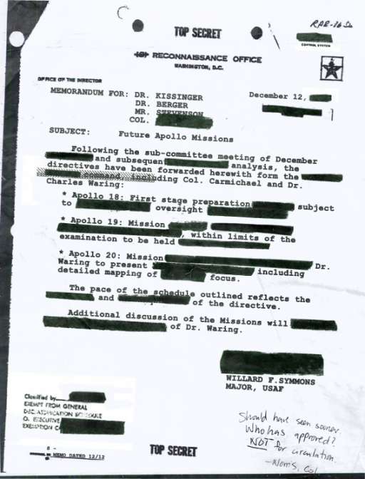 “Apollo 18″ Viral: New Classified Document Breaks Down Missions