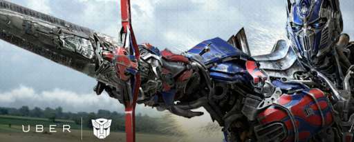 Uber Offers A Pickup From Transformer Optimus Prime In Marketing Tie-In