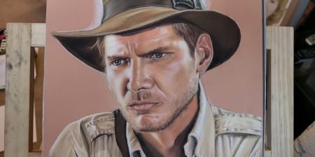 ‘You wanna talk to God?’ Awesome artwork from Mike Jarvis. Sums up INDIANA JONES!
